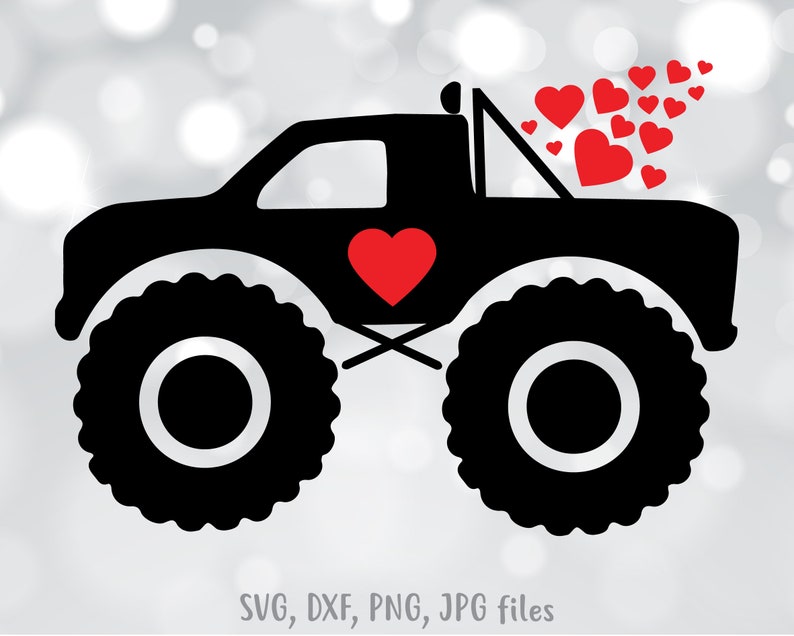 Boy valentine svg Valentine Truck svg Valentines svg files | Etsy