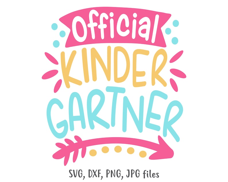 Download Official Kindergartner SVG Girl Kindergarten svg Girls ...