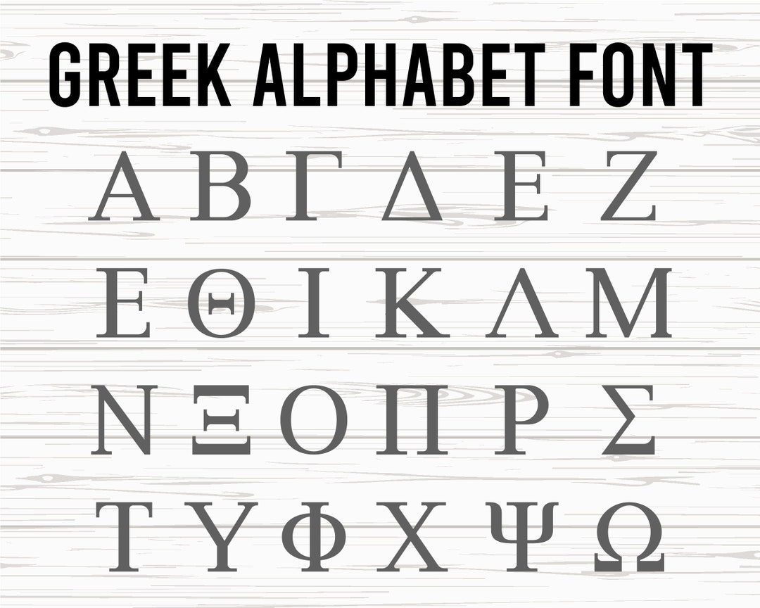 Griechische Alphabet Schrift, Griechische Buchstaben, Sororität