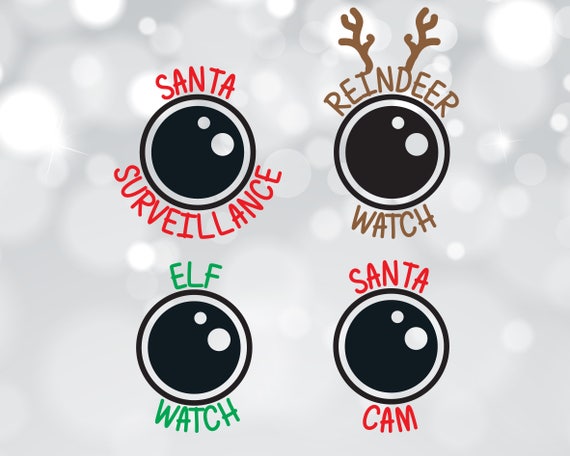 Christmas Cam Svg Santa Cam Dxf Elf Cam Cut File Reindeer Etsy