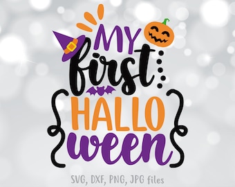First Halloween SVG, Baby Girl/Boy, DIY T-shirt (Digital Files)