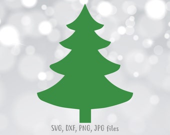 Christmas Tree Silhouette, SVG Cut File (Digital Download)