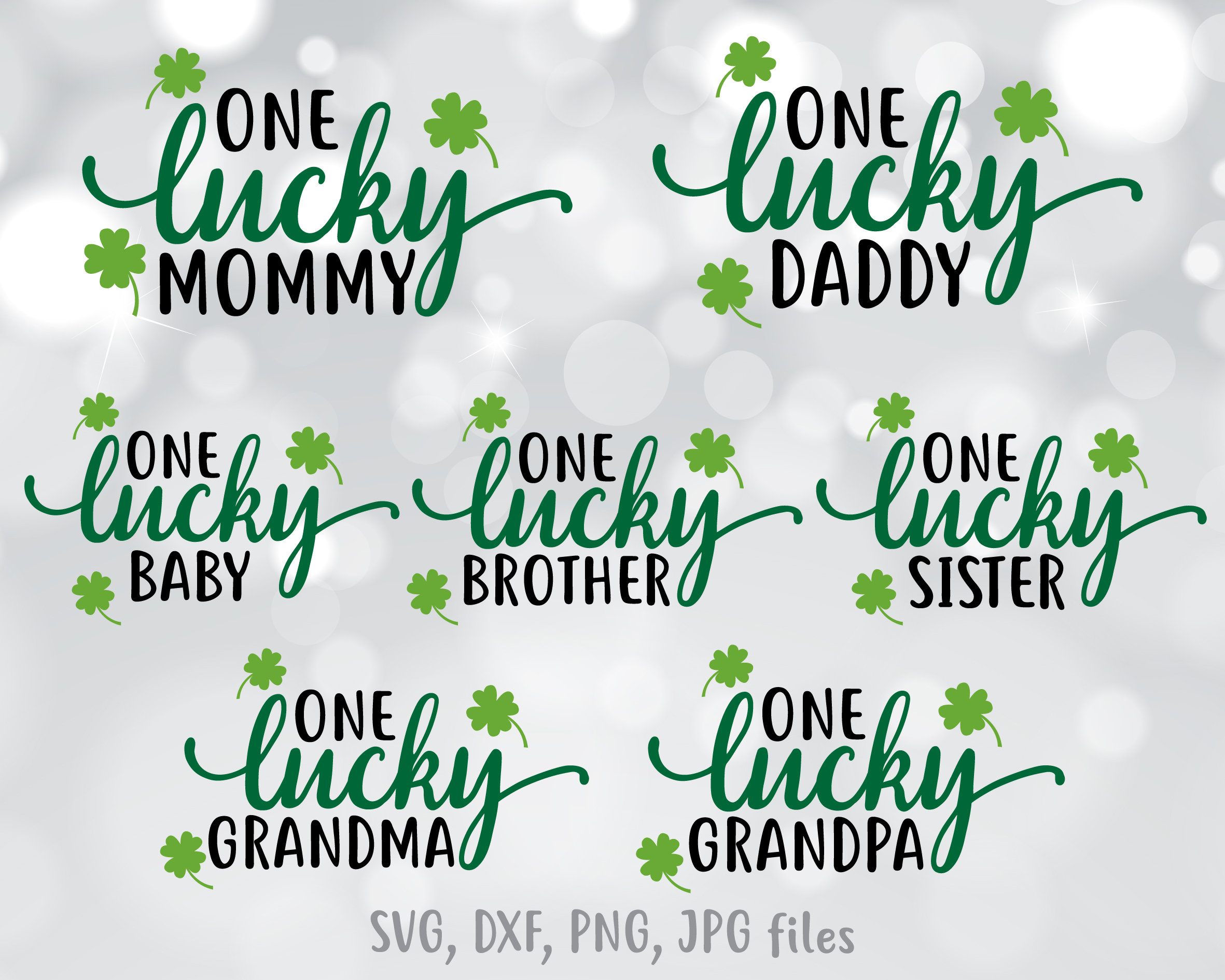 Download One Lucky Family Svg St Patricks Day Svg Family Matching T Etsy