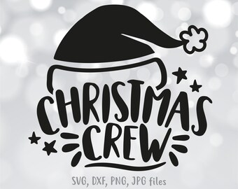 Christmas Crew svg, Matching Christmas svg, Christmas Vacation svg, Family Shirt Design svg, Cousin Crew Boy Girl svg, Cricut & Silhouette