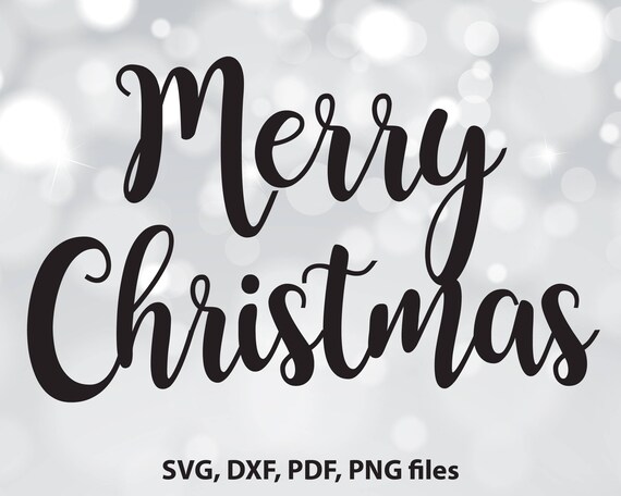 Merry Christmas SVG Merry Christmas DXF Christmas SVG Svg | Etsy