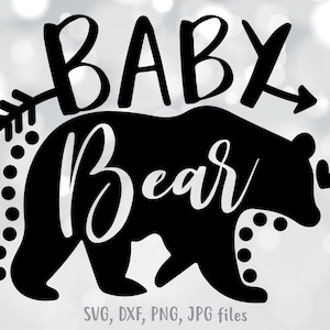 Baby Bear SVG: Design termocolante para camisa de berçário (download digital)