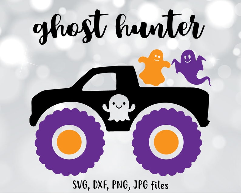 Download Boy Halloween SVG Ghost monster truck svg Ghost hunter svg ...