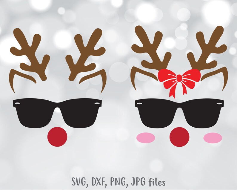 Download Reindeer SVG Christmas SVG Boy and Girl Reindeer Reindeer ...