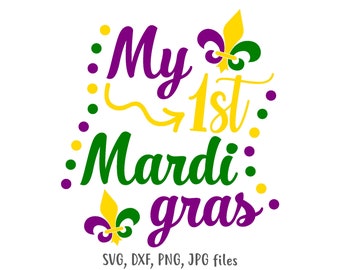 my first mardi gras baby onesie