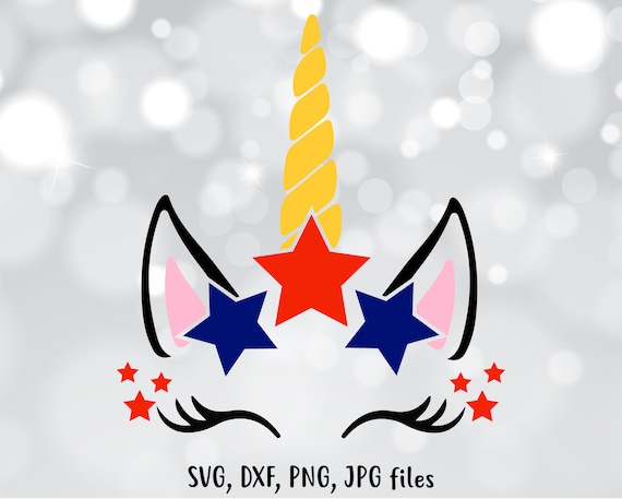 Download Unicorn Svg Digital Download Merica Svg Unicorn Horn Patriotic File For Cricut Silhouette Independence Day 4th Of July Svg America Clip Art Art Collectibles