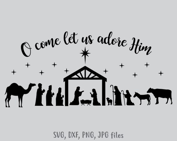 Download Nativity Svg Nativity Scene Svg Christmas Svg Holiday Etsy