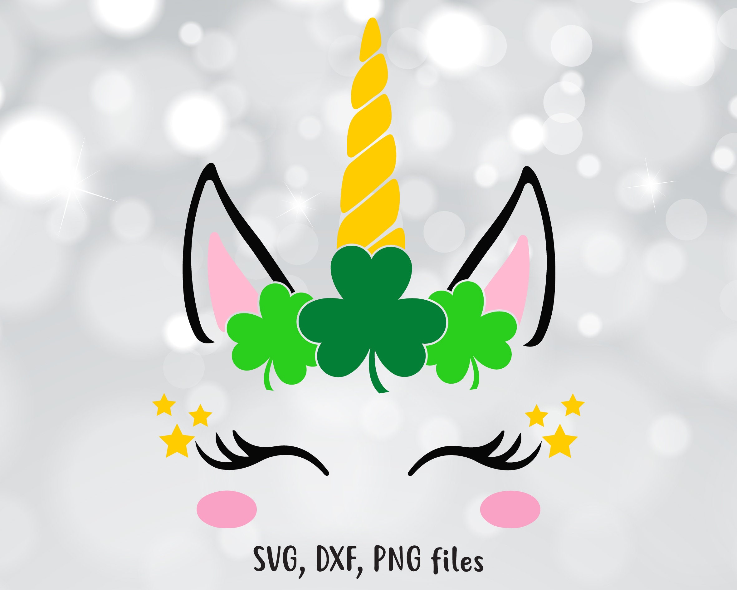 Download Unicorn St Patricks Day Svg Unicorn Shamrock svg Unicorn ...