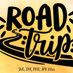 Road Trip SVG: Summer Vacation Cut File (Cricut, Silhouette)