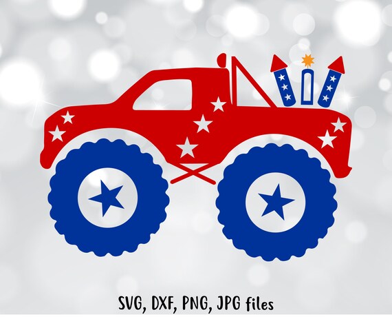 Download Free Monster Truck Svg Fireworks Svg Independence Day Svg Boy Etsy SVG Cut Files