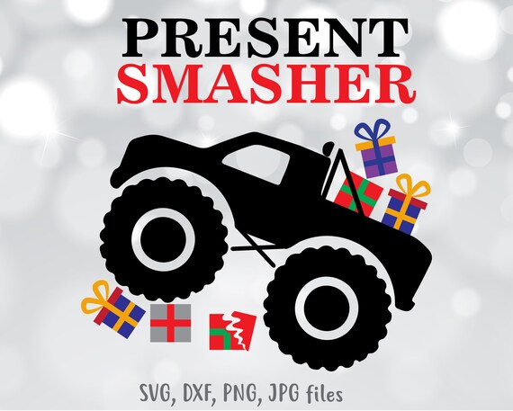 Download Free Boy Christmas Svg Christmas Monster Truck Svg Christmas Etsy SVG Cut Files