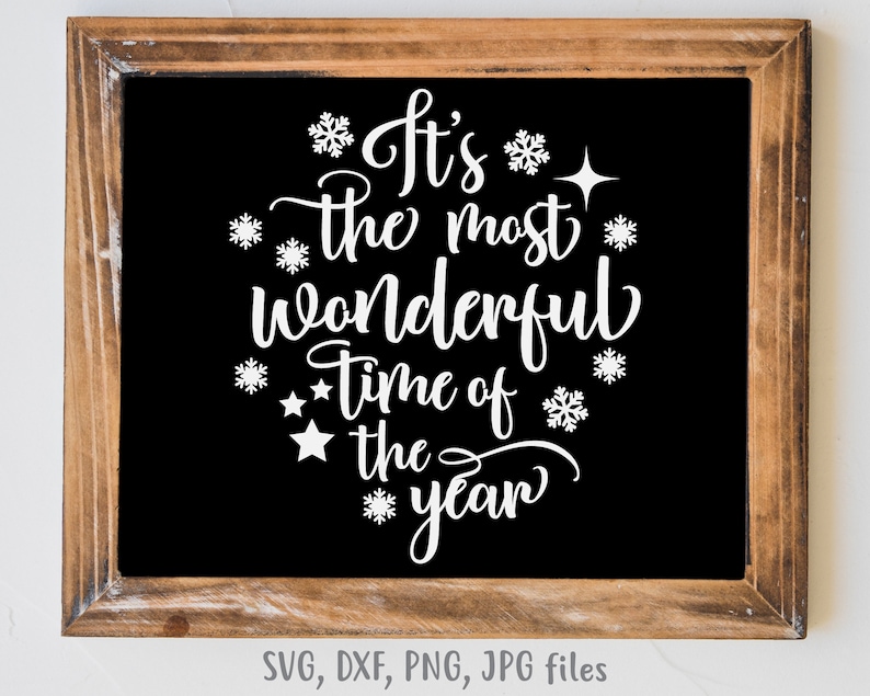 Download Free Its The Most Wonderful Time Of The Year Svg Christmas Svg Etsy SVG DXF Cut File