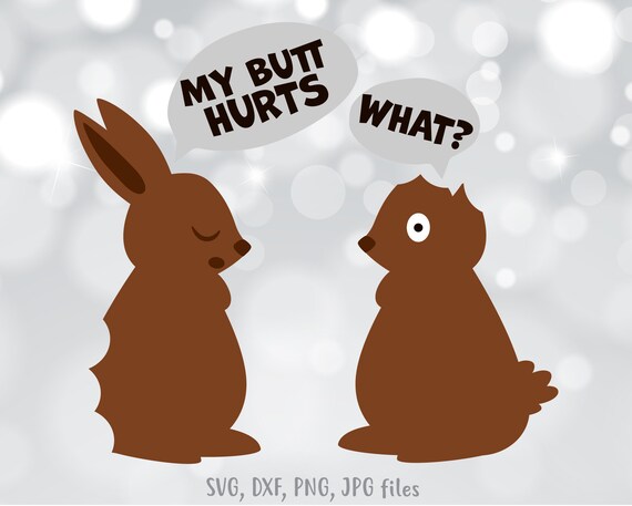 Download Funny Easter Svg Easter Cut File Chocolate Bunny Svg My Etsy