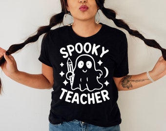 Teacher Halloween svg, Spooky Teacher svg, School Halloween svg, Teacher Halloween shirt design svg