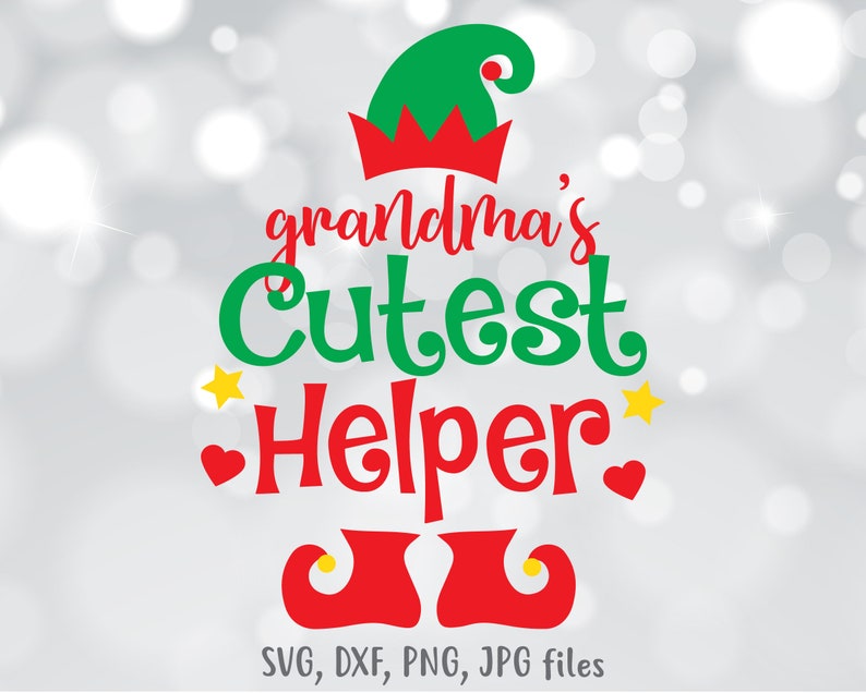 Download Nana Christmas SVG file Grandma's Helper svg Child | Etsy