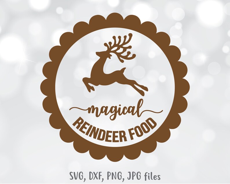 Reindeer SVG Christmas SVG Reindeer food svg Christmas deer Etsy