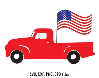 Download 4th of July Truck SVG Truck SVG American Truck svg