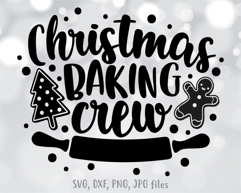 Christmas Baking Crew svg Christmas Apron svg Baking Shirt afbeelding 1.