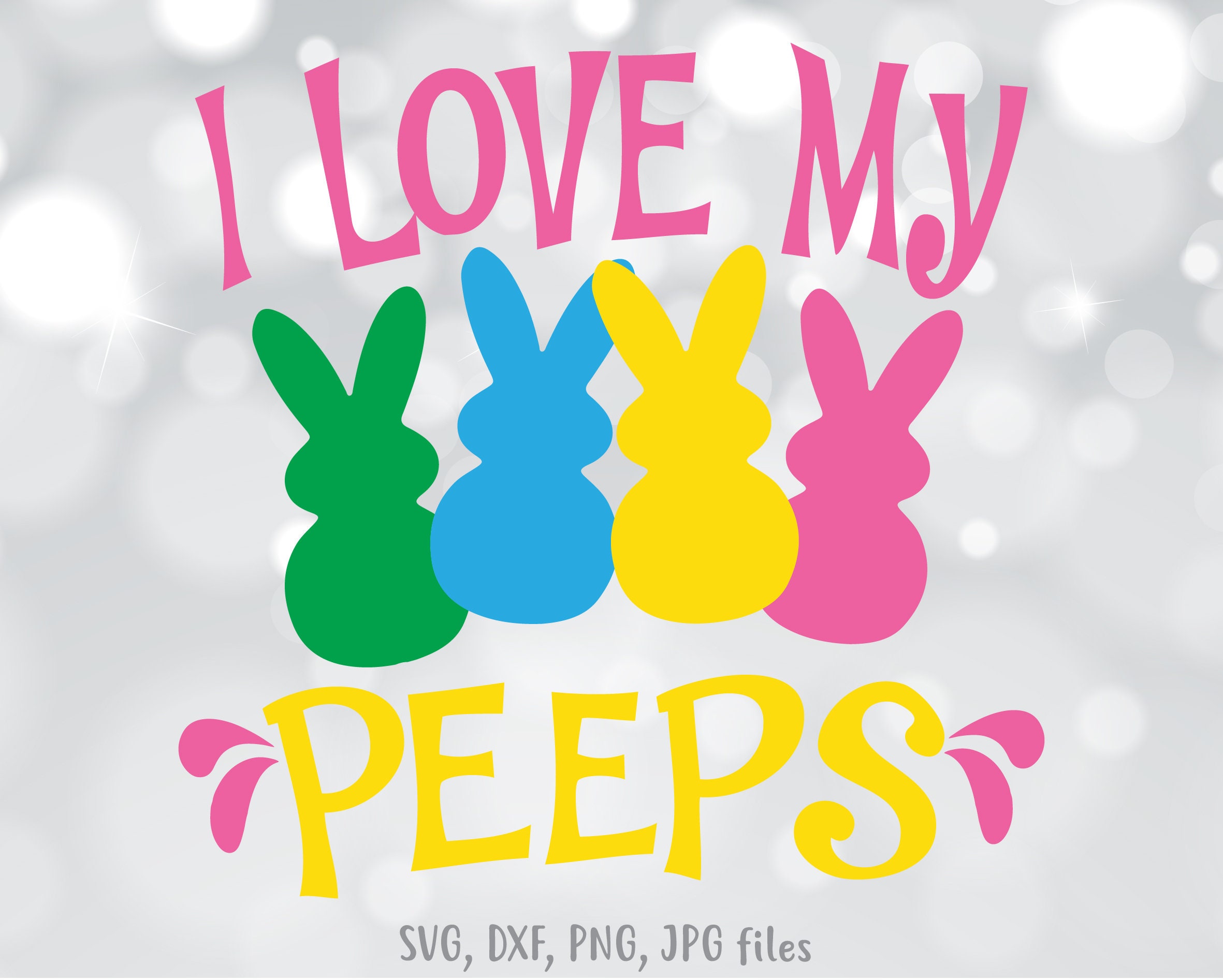 Download I Love My Peeps svg Teacher Easter svg Easter Cut Files | Etsy