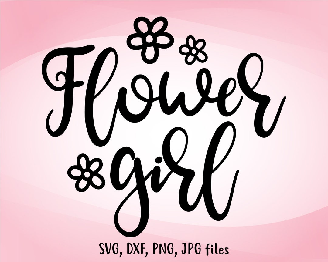 Flower Girl Svg, Wedding Girl Svg, Bridal Party Svg Cricut Silhouette