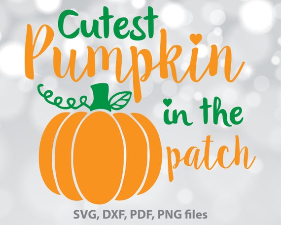 Cutest Pumpkin In The Patch Svg Halloween Dxf Baby Halloween Etsy