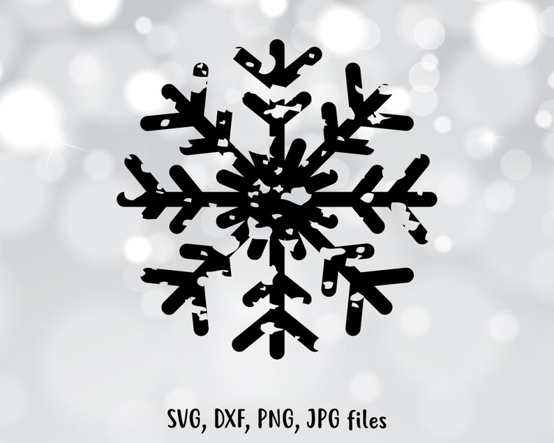 Download Grunge Snowflake SVG Distressed Snowflake SVG Distressed | Etsy