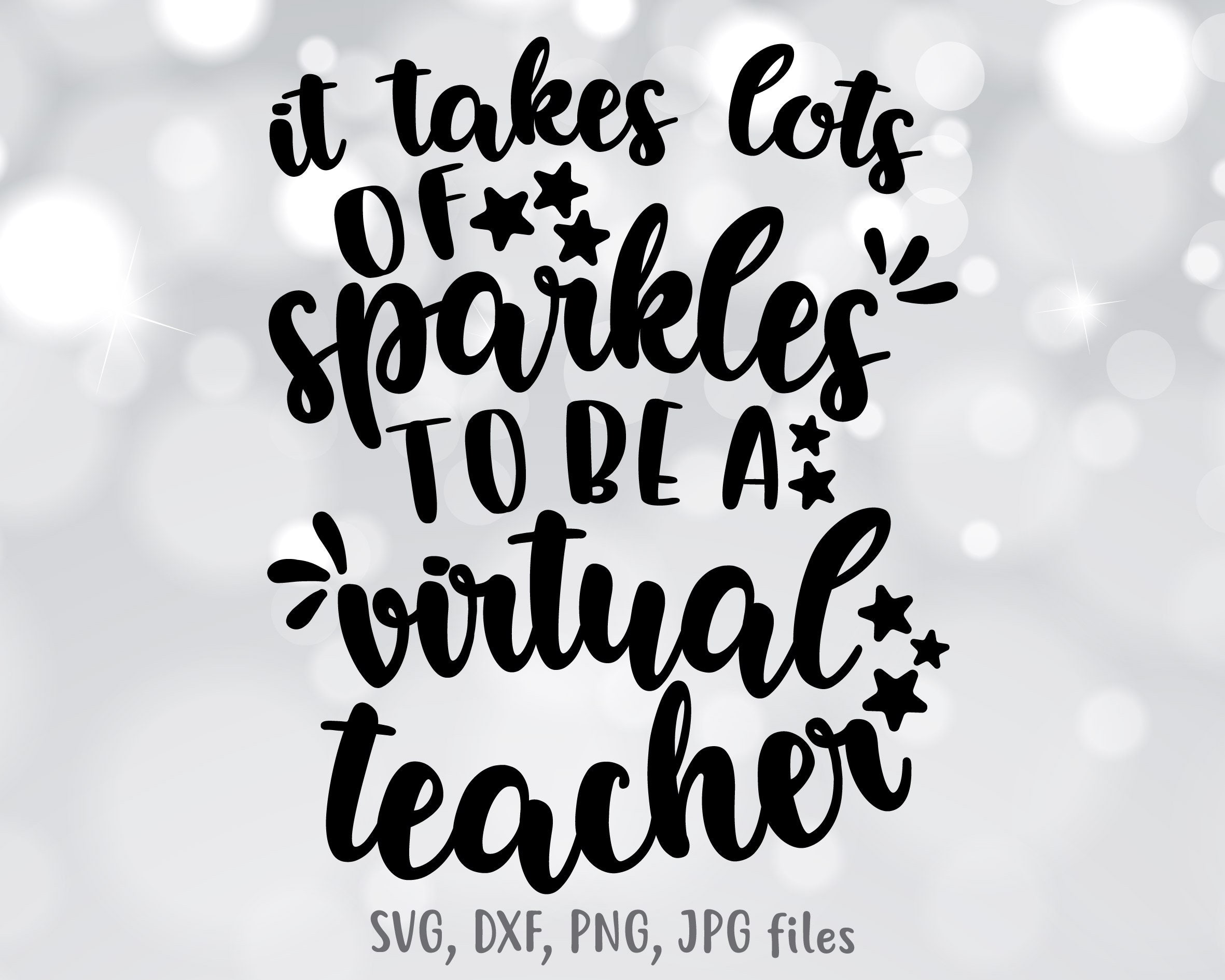 Download Virtual Teacher svg It Takes A Lot Of Sparkle To Be A Virtual | Etsy