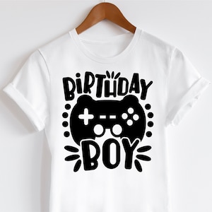 Svg d'anniversaire de garçon de joueur, svg d'anniversaire de joueur, svg d'anniversaire de jeu vidéo, svg de cadeau de joueur, svg d'anniversaire de jeu