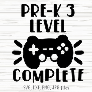 Pre-K 3 niveaus complete SVG
