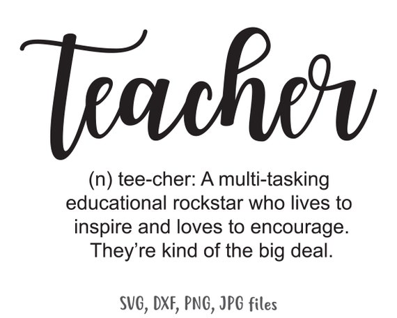 Download Teacher Definition Svg Back To School Svg Teacher Funny Svg Etsy