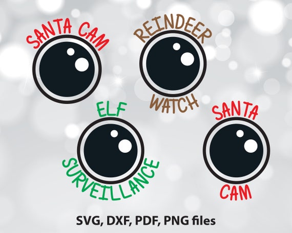 Christmas Cam Svg Santa Cam Dxf Elf Cam Cut File Reindeer Etsy