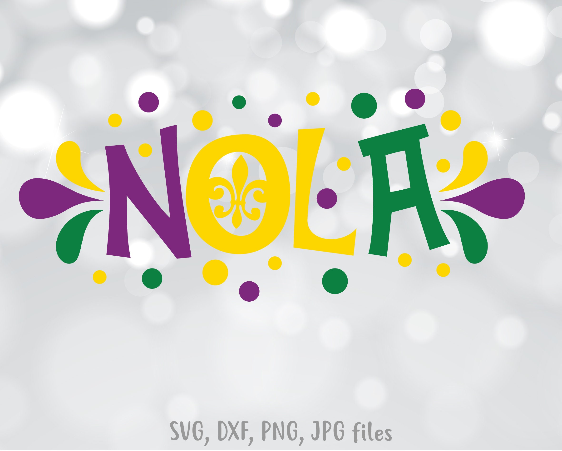 Download Nola Svg Mardi Gras Svg New Orleans Louisiana Party Svg Etsy