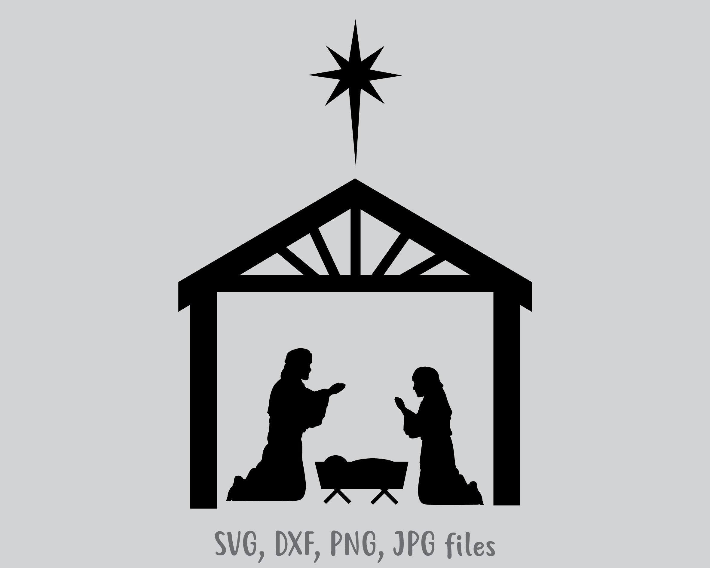 Download Nativity SVG Nativity scene svg Christmas SVG Holiday | Etsy