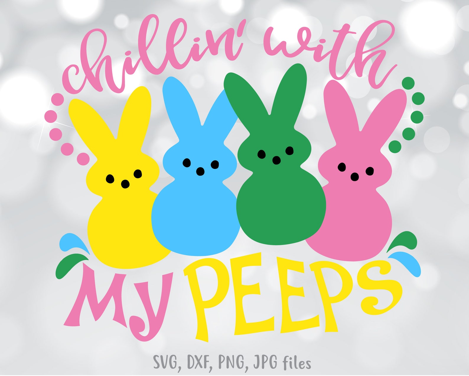 Chillin With My Peeps Svg Easter Svg Easter Svg Frien - vrogue.co