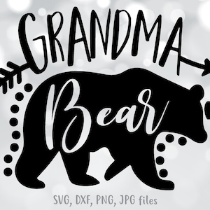 Oma Bär svg, Oma svg, Oma Muttertag svg, Oma Bär png