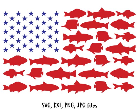 Download Amerikaanse vlag vissen svg 4 juli svg Memorial day svg ...