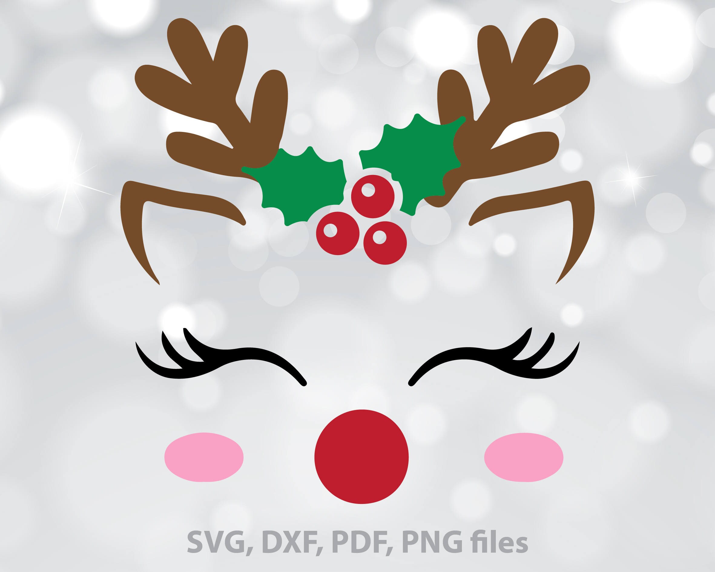 Download Christmas Reindeer Reindeer SVG Deer dxf Baby deer svg | Etsy