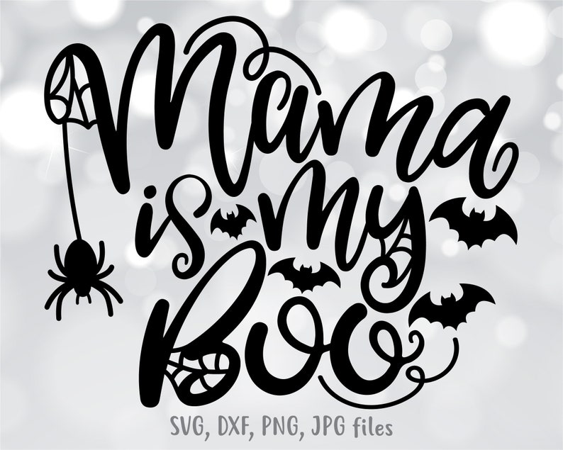 Download Mama Is My Boo svg Kids Halloween svg Cute Boy Girl | Etsy