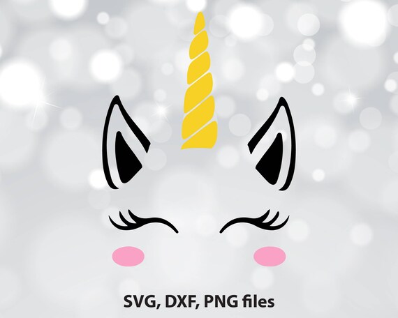 Download Unicorn SVG Unicorn head Svg Eyelashes svg Unicorn Face | Etsy