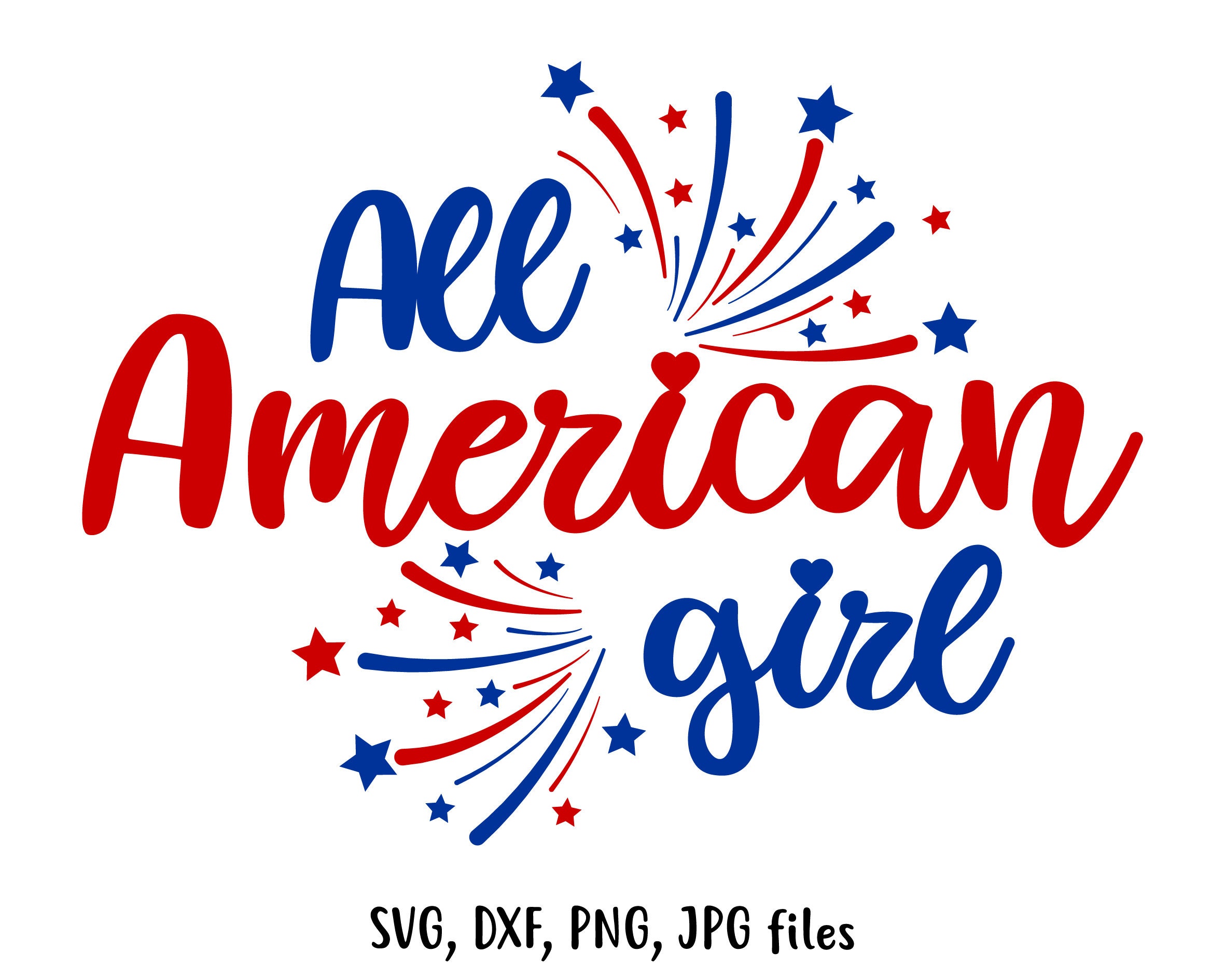 Download July 4th svg All American girl SVG America 4th of July svg ...