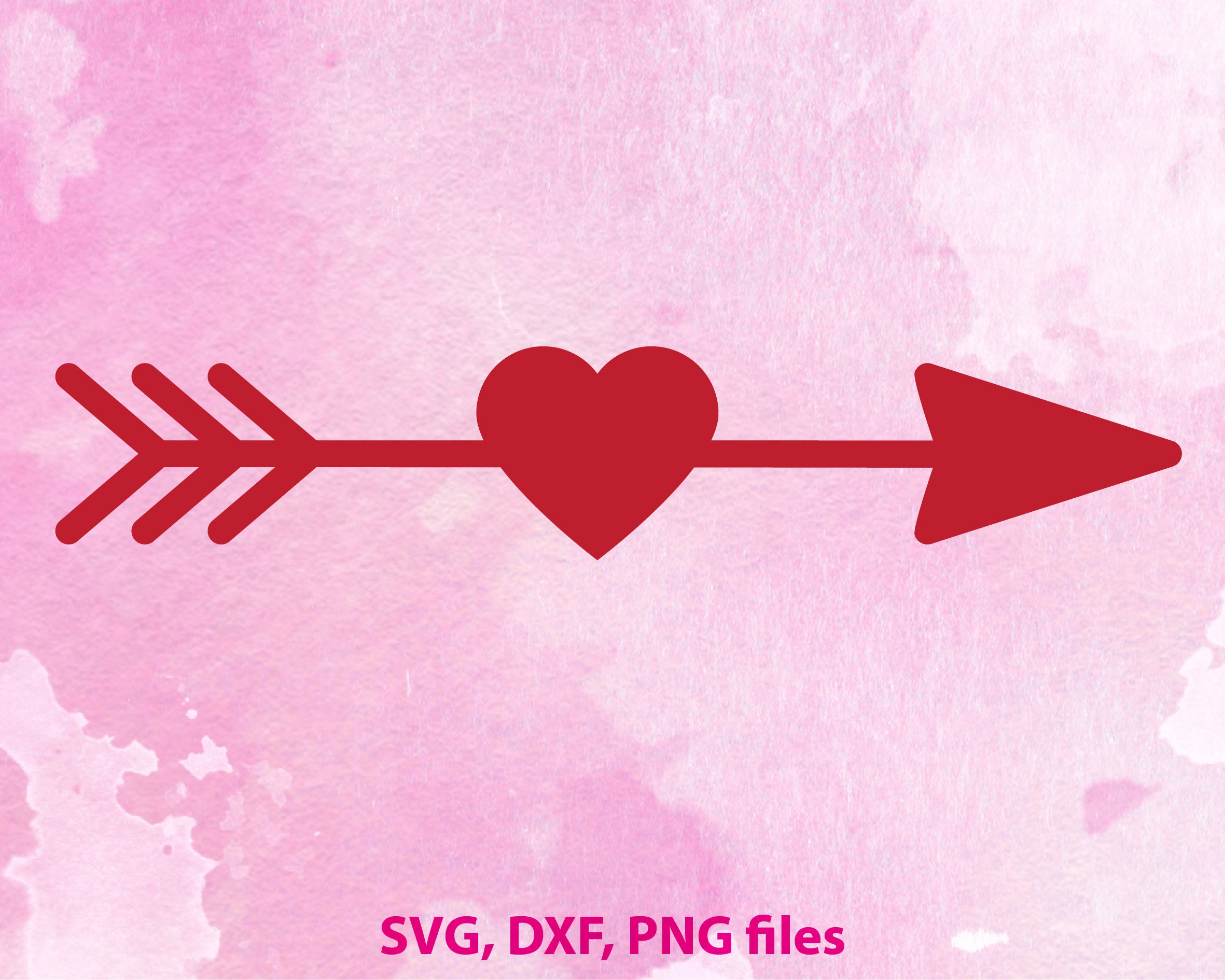 Download Arrow SVG Arrow Heart SVG Arrow Cutting File Arrow Clipart | Etsy