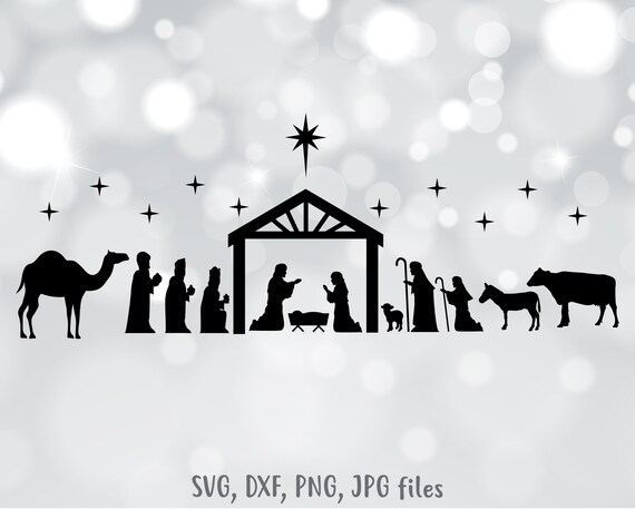 Nativity SVG Nativity Scene Svg Christmas SVG Holiday | Etsy