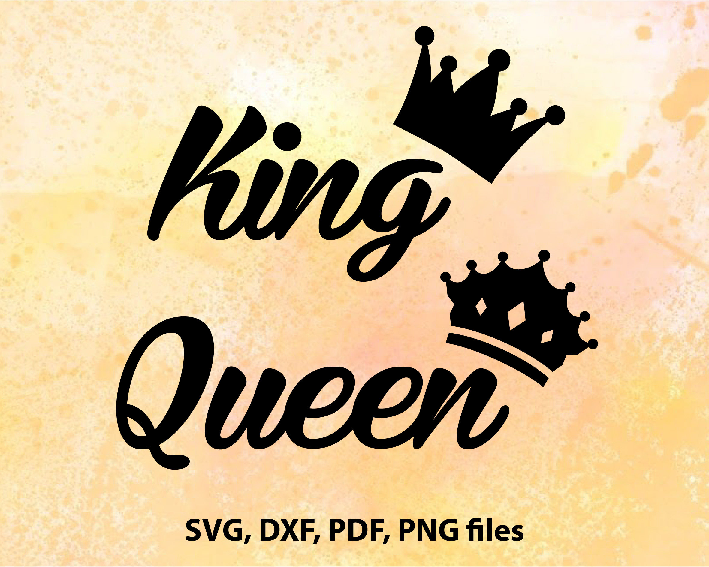 Download Queen king svg files Crown cutting file Silhouette Cricut ...