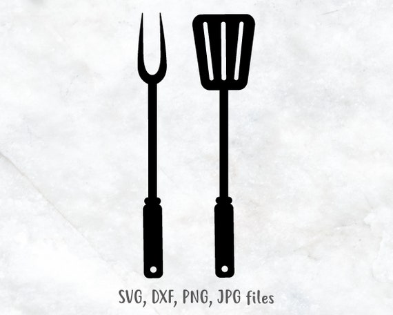 BBQ Grill Utensils svg, Cooking svg, Grilling Spatula & Fork svg, BBQ Decal  svg, Men Barbecue svg, Grill Decor svg| Includes svg dxf jpg png