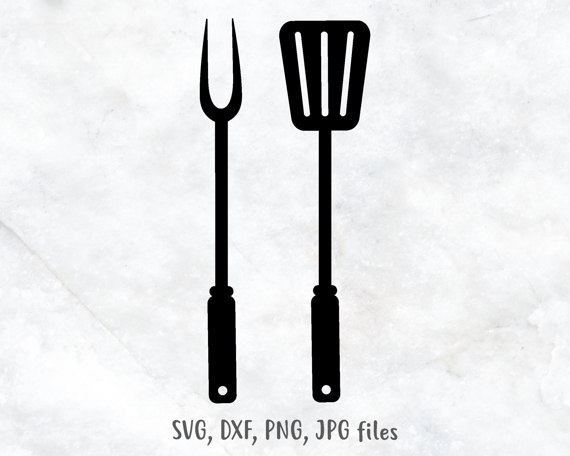 BBQ Grill Utensils Svg Cooking Svg Grilling Spatula & Fork Etsy Australia