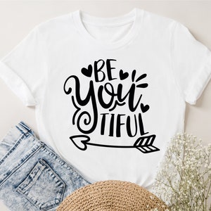 Sii te stesso Tiful svg, Donne sii te stesso svg, Beyoutiful svg, Detto positivo svg, Citazione motivazionale svg, Citazioni ispiratrici svg